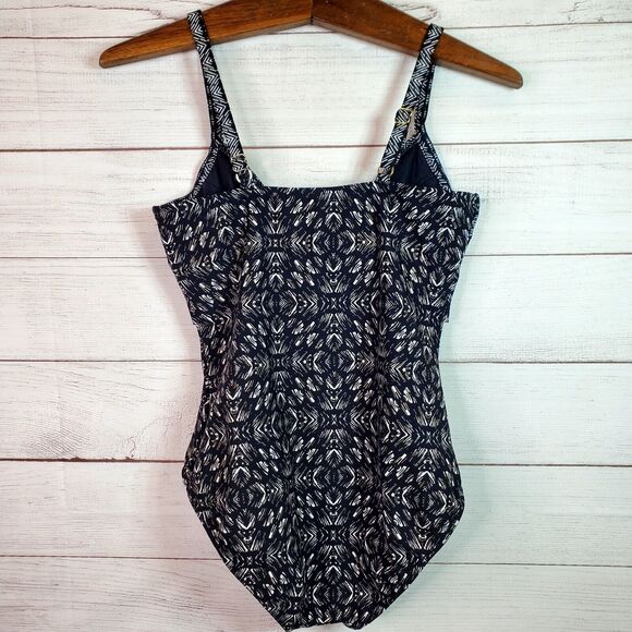 Miraclesuit 6522623 Pin Up Front Tie Underwire One Piece Swimsuit Sz XS-S ($178) - Picture 5 of 10